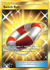 Switch Raft (Secret) - Dragon Majesty (DRM) #77/70 - Secret Rare Pokémon Trading Card