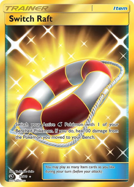 Switch Raft (Secret) - Dragon Majesty Pokémon trading card