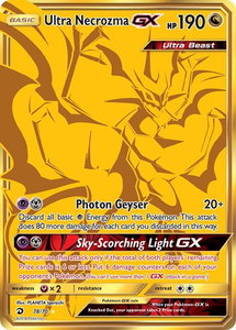 Ultra Necrozma GX (Secret) - Dragon Majesty (DRM) #78/70 - Secret Rare Pokémon Trading Card