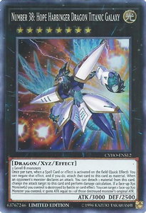 Number 38: Hope Harbinger Dragon Titanic Galaxy - Cybernetic Horizon (CYHO) #CYHO-ENSE2 - Super Rare YuGiOh Trading Card