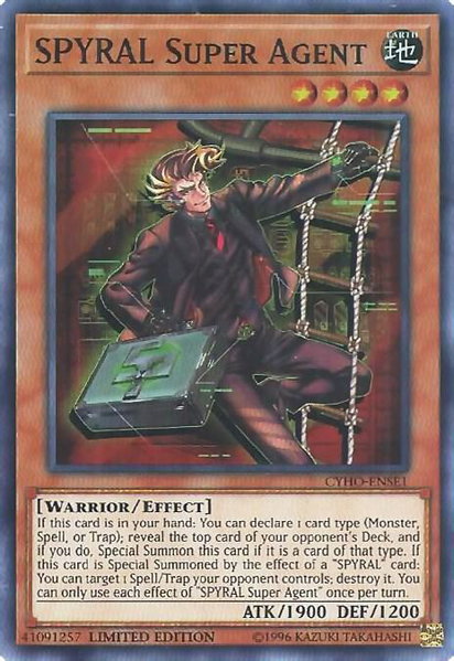 SPYRAL Super Agent trading card from Cybernetic Horizon SPYRAL Super Agent - Cybernetic Horizon YuGiOh trading card