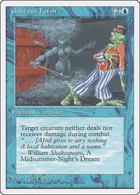Gaseous Form - Fourth Edition (4ED) #74 - Common Magic: The Gathering Trading Card