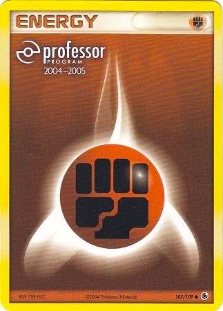 Fighting Energy (2004-2005) - Professor Program Promos Pokémon trading card