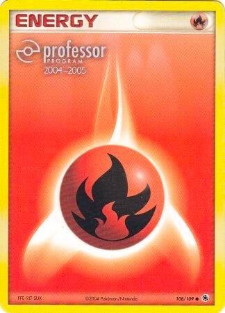 Fire Energy (2004-2005) - Professor Program Promos Pokémon trading card