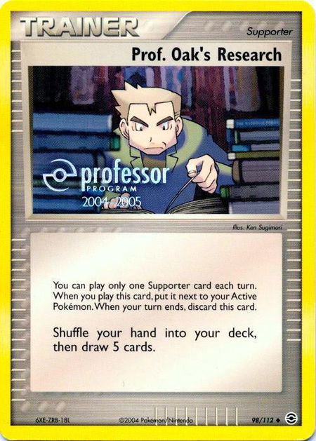 Prof. Oak's Research (2004-2005) - Professor Program Promos Pokémon trading card