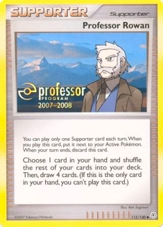 Professor Rowan (2007) trading card from Professor Program Promos Professor Rowan (2007) - Professor Program Promos Pokémon trading card