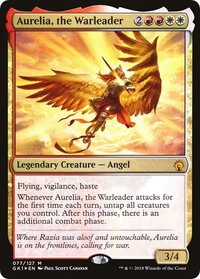 Aurelia, the Warleader - Guilds of Ravnica: Guild Kits (GR1) #77 - Mythic Magic: The Gathering Trading Card