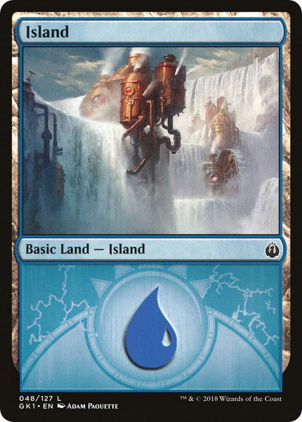 Island (048) - Guilds of Ravnica: Guild Kits Magic: The Gathering trading card