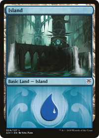 Island (024) - Guilds of Ravnica: Guild Kits (GR1) #24 - Land Magic: The Gathering Trading Card