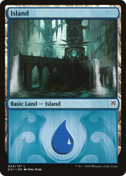 Island (024) - Guilds of Ravnica: Guild Kits Magic: The Gathering trading card