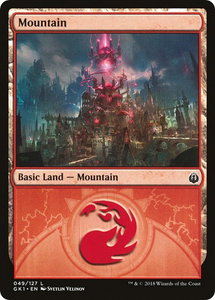 Mountain (049) - Guilds of Ravnica: Guild Kits (GR1) #49 - Land Magic: The Gathering Trading Card