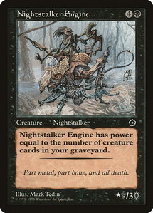 Nightstalker Engine - Portal Second Age (P02) #81 - Rare Magic: The Gathering Trading Card