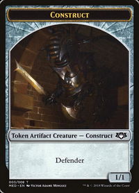 Construct Token (003) - Mythic Edition: Guilds of Ravnica (MED) #G3 - Token Magic: The Gathering Trading Card