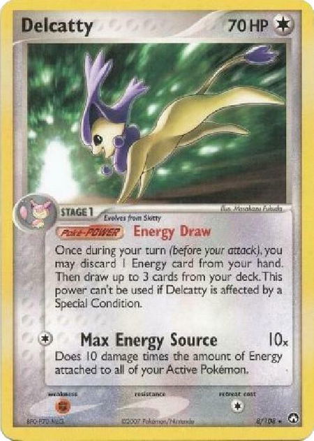 Delcatty - 8/108 (EX Power Keepers) - Deck Exclusives Pokémon trading card