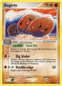 Dugtrio - 5/100 (EX Crystal Guardians) - Deck Exclusives (PR) #005/100 - Rare Pokémon Trading Card