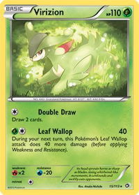Virizion - 15/113 - Deck Exclusives (PR) #015/113 - Rare Pokémon Trading Card