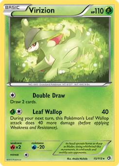 Virizion - 15/113 - Deck Exclusives Pokémon trading card