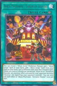 Abyss Playhouse - Fantastic Theater - Legendary Duelists: White Dragon Abyss (LED3) #LED3-EN048 - Rare YuGiOh Trading Card