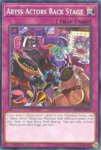Abyss Actors Back Stage - Legendary Duelists: White Dragon Abyss (LED3) #LED3-EN055 - Common / Short Print YuGiOh Trading Card