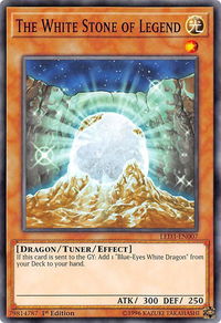 The White Stone of Legend - Legendary Duelists: White Dragon Abyss (LED3) #LED3-EN007 - Common / Short Print YuGiOh Trading Card