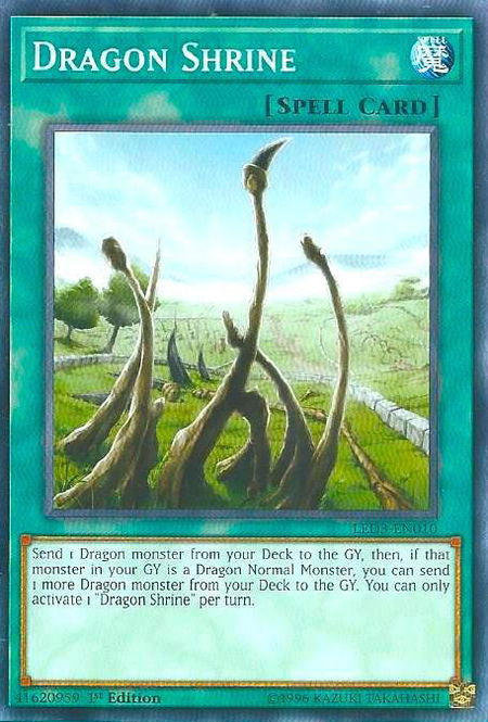 Dragon Shrine trading card from Legendary Duelists: White Dragon Abyss Dragon Shrine - Legendary Duelists: White Dragon Abyss YuGiOh trading card