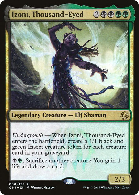 Izoni, Thousand-Eyed - Guilds of Ravnica: Guild Kits Magic: The Gathering trading card