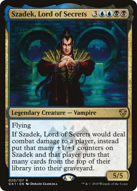 Szadek, Lord of Secrets - Guilds of Ravnica: Guild Kits Magic: The Gathering trading card