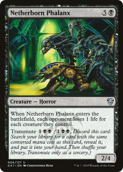 Netherborn Phalanx - Guilds of Ravnica: Guild Kits Magic: The Gathering trading card