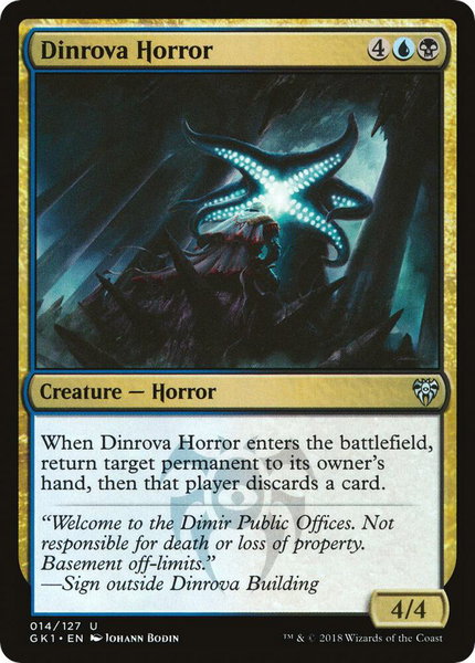 Dinrova Horror trading card from Guilds of Ravnica: Guild Kits Dinrova Horror - Guilds of Ravnica: Guild Kits Magic: The Gathering trading card