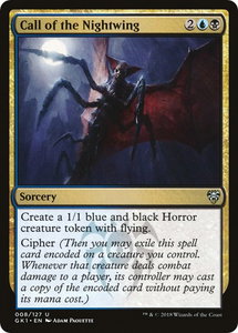 Call of the Nightwing - Guilds of Ravnica: Guild Kits (GR1) #8 - Uncommon Magic: The Gathering Trading Card