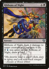 Ribbons of Night - Guilds of Ravnica: Guild Kits (GR1) #7 - Uncommon Magic: The Gathering Trading Card