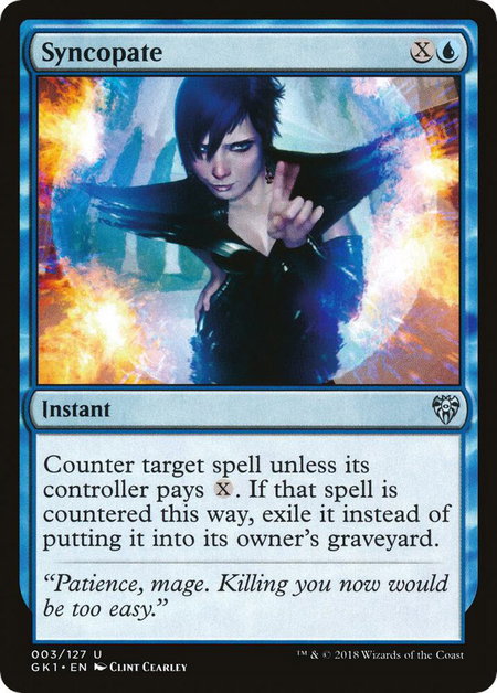Syncopate - Guilds of Ravnica: Guild Kits Magic: The Gathering trading card