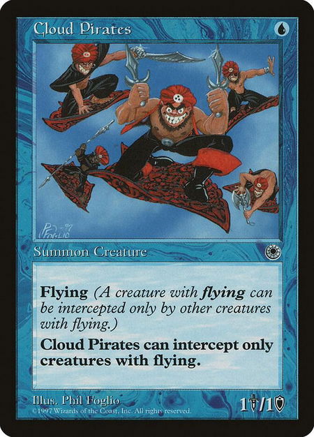 Cloud Pirates (Reminder Text) trading card from Portal Cloud Pirates (Reminder Text) - Portal Magic: The Gathering trading card