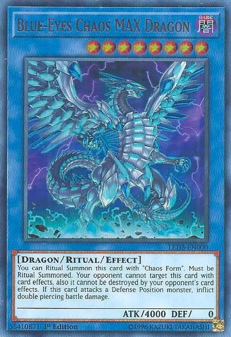 Blue-Eyes Chaos MAX Dragon - Legendary Duelists: White Dragon Abyss YuGiOh trading card