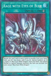 Rage with Eyes of Blue - Legendary Duelists: White Dragon Abyss (LED3) #LED3-EN004 - Super Rare YuGiOh Trading Card