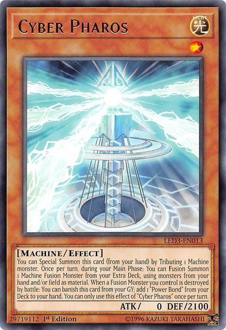 Cyber Pharos trading card from Legendary Duelists: White Dragon Abyss Cyber Pharos - Legendary Duelists: White Dragon Abyss YuGiOh trading card
