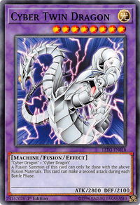 Cyber Twin Dragon - Legendary Duelists: White Dragon Abyss (LED3) #LED3-EN018 - Common / Short Print YuGiOh Trading Card