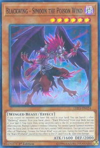 Blackwing - Simoon the Poison Wind - Legendary Duelists: White Dragon Abyss (LED3) #LED3-EN024 - Super Rare YuGiOh Trading Card
