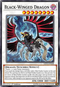 Black-Winged Dragon - Legendary Duelists: White Dragon Abyss (LED3) #LED3-EN028 - Common / Short Print YuGiOh Trading Card