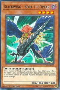Blackwing - Bora the Spear - Legendary Duelists: White Dragon Abyss (LED3) #LED3-EN029 - Common / Short Print YuGiOh Trading Card