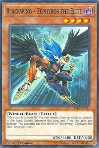 Blackwing - Zephyros the Elite - Legendary Duelists: White Dragon Abyss (LED3) #LED3-EN031 - Common / Short Print YuGiOh Trading Card