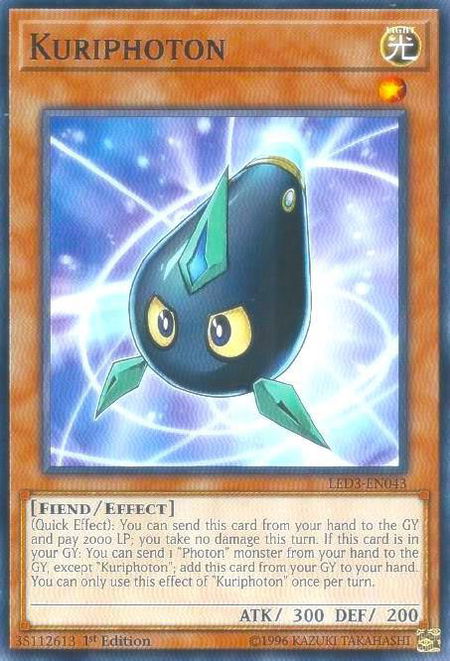Kuriphoton trading card from Legendary Duelists: White Dragon Abyss Kuriphoton - Legendary Duelists: White Dragon Abyss YuGiOh trading card