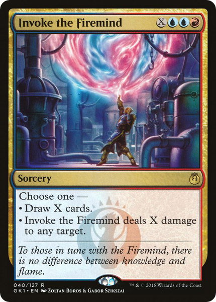 Invoke the Firemind - Guilds of Ravnica: Guild Kits Magic: The Gathering trading card