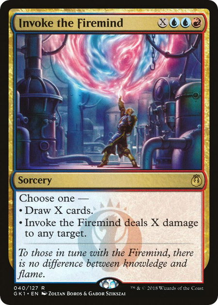 Invoke the Firemind - Guilds of Ravnica: Guild Kits Magic: The Gathering trading card
