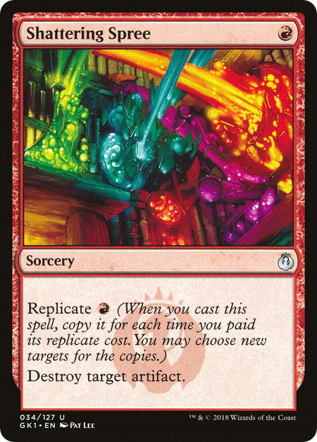 Shattering Spree - Guilds of Ravnica: Guild Kits Magic: The Gathering trading card