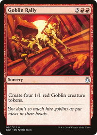 Goblin Rally - Guilds of Ravnica: Guild Kits (GR1) #30 - Uncommon Magic: The Gathering Trading Card