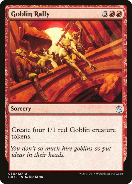 Goblin Rally - Guilds of Ravnica: Guild Kits Magic: The Gathering trading card