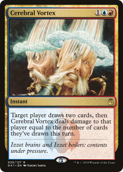 Cerebral Vortex trading card from Guilds of Ravnica: Guild Kits Cerebral Vortex - Guilds of Ravnica: Guild Kits Magic: The Gathering trading card