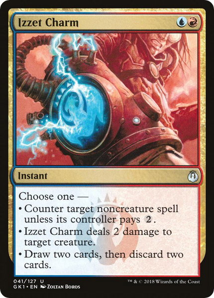 Izzet Charm - Guilds of Ravnica: Guild Kits Magic: The Gathering trading card