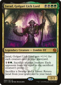 Jarad, Golgari Lich Lord - Guilds of Ravnica: Guild Kits (GR1) #65 - Mythic Rare Magic: The Gathering Trading Card